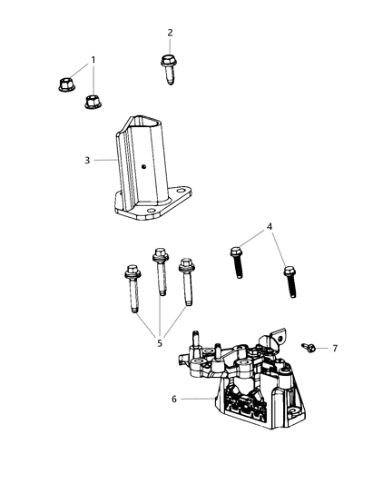 2020 Chrysler Pacifica Engine Mounting Left Side Diagram 2