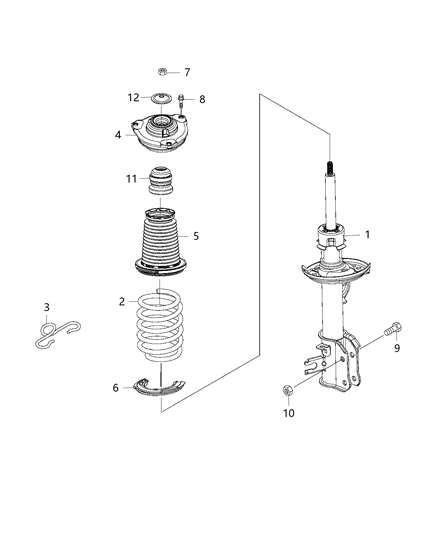2015 Jeep Renegade Spring-Suspension Diagram for 68257954AA