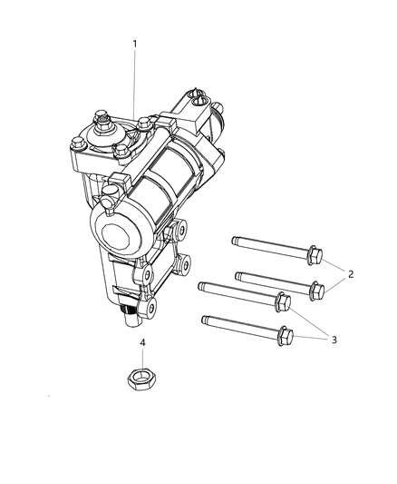 2021 Jeep Gladiator Steering Gear Box Diagram