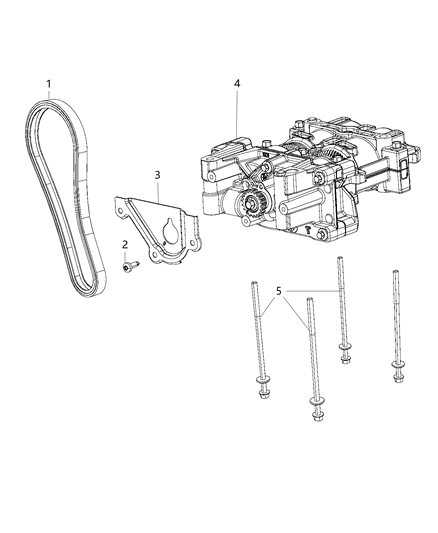 2018 Jeep Renegade Balance Shaft / Oil Pump Assembly Diagram 2