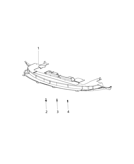 2018 Dodge Journey Underbody Shields Diagram