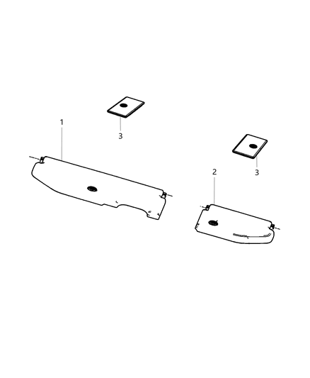 2020 Ram 3500 Cargo Covers, Bins And Organizers Diagram