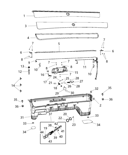 2019 Ram 3500 Rambox Diagram