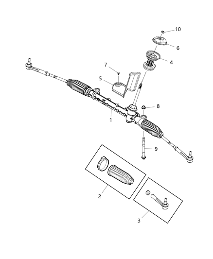 2018 Jeep Renegade Gear Rack & Pinion Diagram