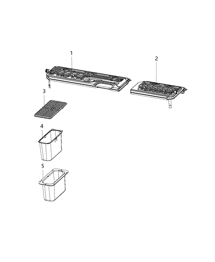 2018 Ram 1500 Floor Cargo Storage Diagram