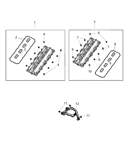 2020 Ram 3500 Cylinder Head Covers Diagram 1