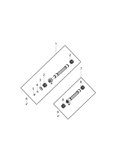 2021 Jeep Wrangler Balance Shafts And Oil Pump Assembly Diagram 1