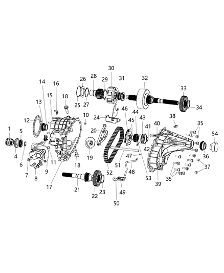 2008 Dodge Ram 1500 Seal-Output Shaft Diagram for 5003419AA