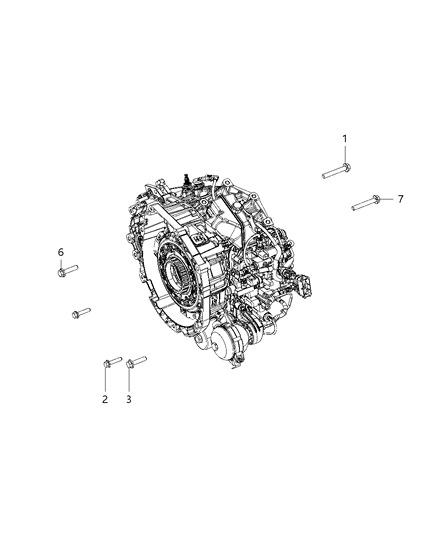 2020 Jeep Renegade Mounting Bolts Diagram 1