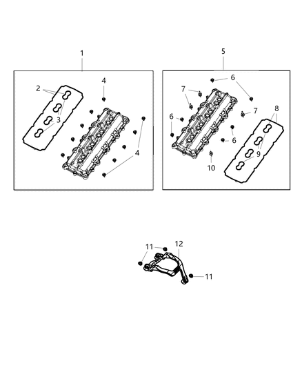 2020 Ram 3500 Cylinder Head Covers Diagram 1