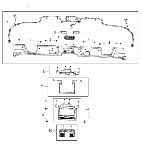 2021 Jeep Gladiator JUMPER Diagram for 68470577AA