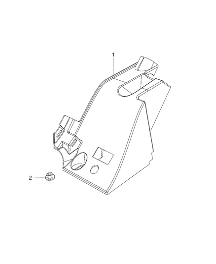 2021 Jeep Gladiator Quarter Trim Panel Diagram 1