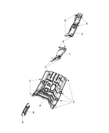 2019 Ram 3500 Exhaust Heat Shield Diagram