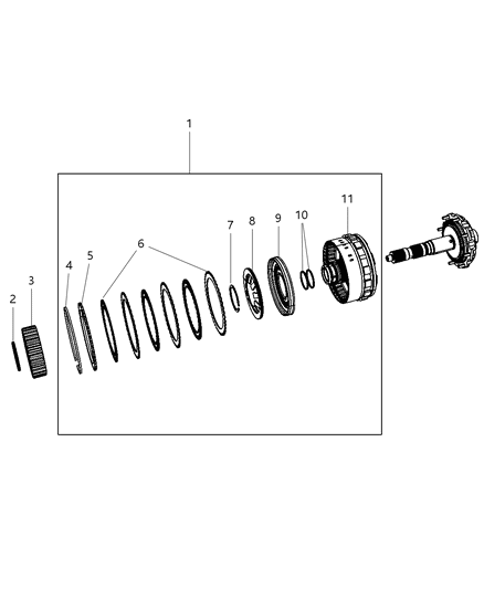 2020 Dodge Grand Caravan Gear Train Diagram 4