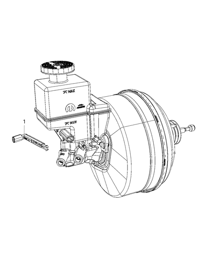 2021 Jeep Gladiator Sensors - Brake Diagram 1