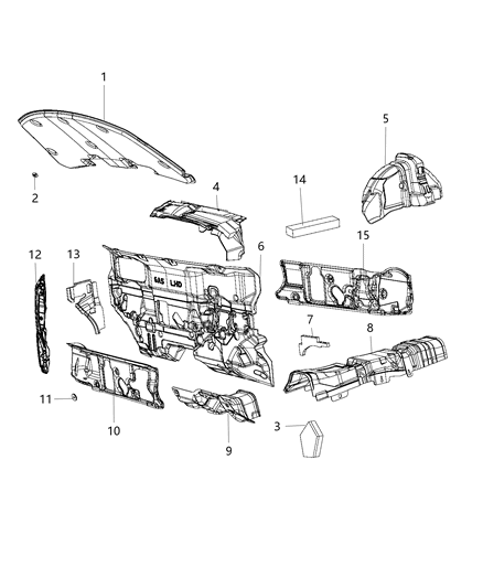 2018 Dodge Journey Silencers Diagram