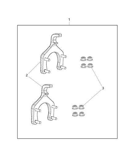 2018 Jeep Wrangler Hook Kit - Tow Diagram