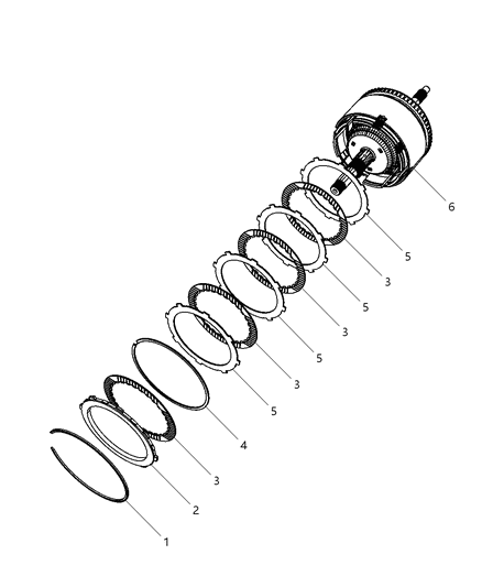 2017 Dodge Journey Input Clutch Assembly Diagram 5