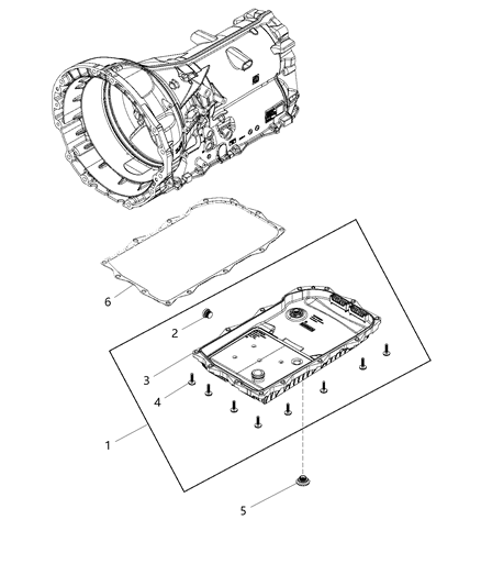 2020 Ram 1500 Oil Pan, Cover And Related Parts Diagram 2