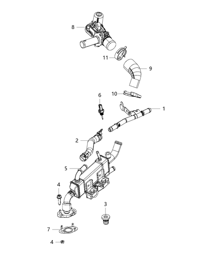 2021 Dodge Durango EGR Cooling Systems Diagram