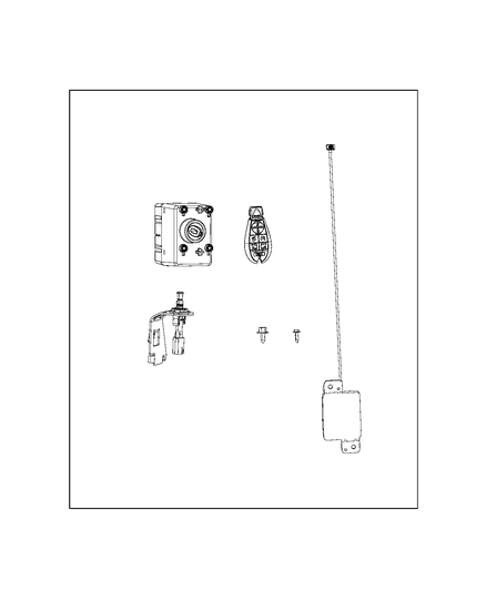 2018 Chrysler Pacifica Remote-Complete Diagram for 82214545AC