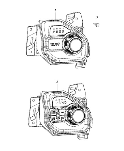 2019 Ram 3500 Gearshift Controls Diagram 3