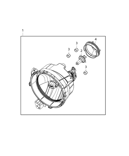 2021 Jeep Gladiator Parts, Headlamp Service Diagram 5