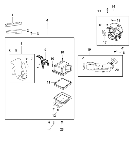 2018 Dodge Journey Air Cleaner Diagram 2