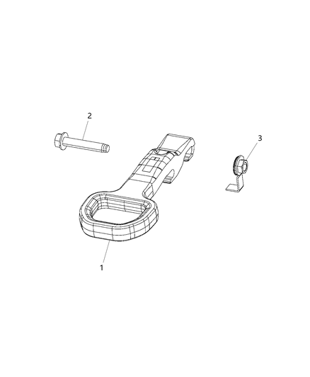 2020 Ram 3500 Tow Hooks, Front Diagram