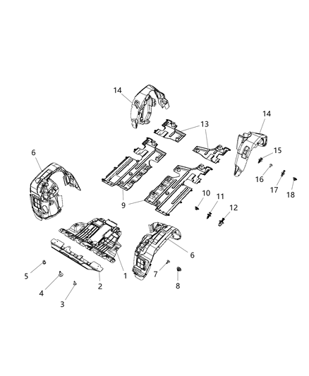 2018 Jeep Renegade Shields Diagram