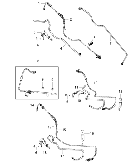 2018 Ram 1500 Tube-Fuel Supply Diagram for 68351152AA