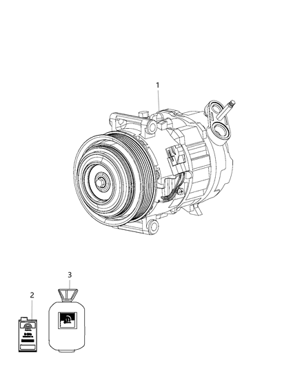 2020 Ram ProMaster 3500 A/C Compressor Diagram