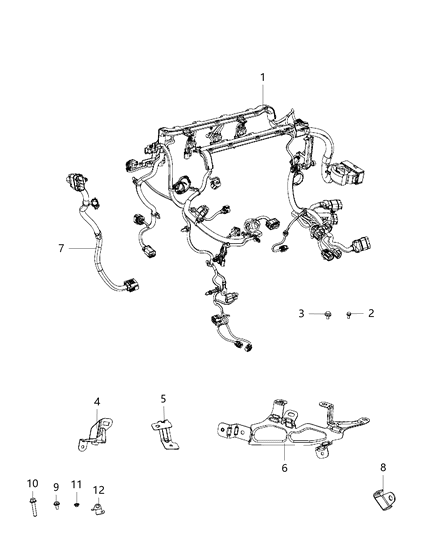 2020 Jeep Compass Bracket Diagram for 68292969AA