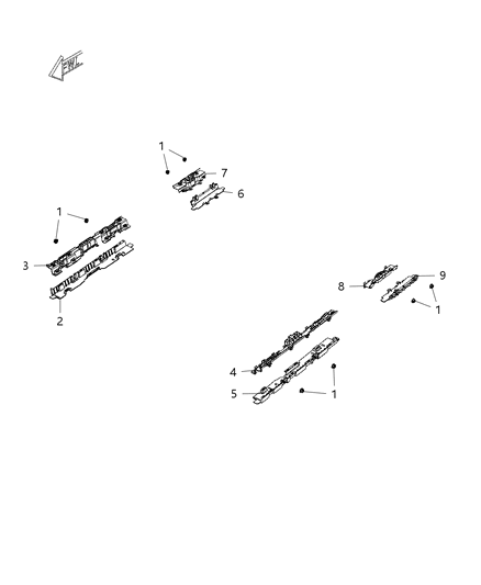 2021 Jeep Gladiator Wiring, Body Troughs Diagram