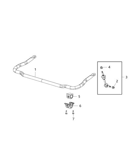 2017 Ram 3500 Front Stabilizer Bar Diagram 1