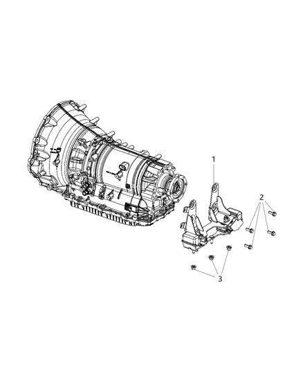 2019 Ram 3500 Mounting Support Diagram 1