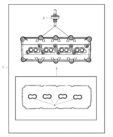 2017 Dodge Challenger Cylinder Head & Cover Diagram 9