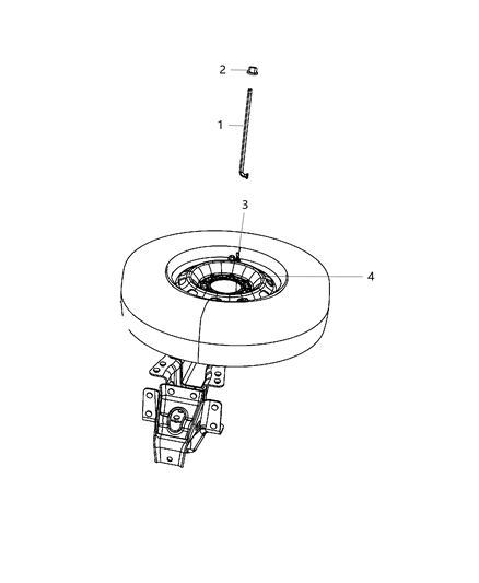 2017 Ram 3500 Spare Tire Stowage Diagram