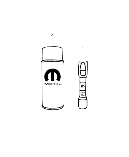 2018 Jeep Renegade Touch Up Paint Diagram