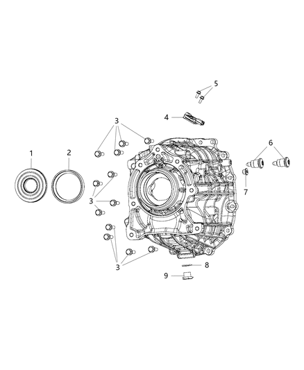 2021 Jeep Gladiator Case & Related Parts Diagram 4