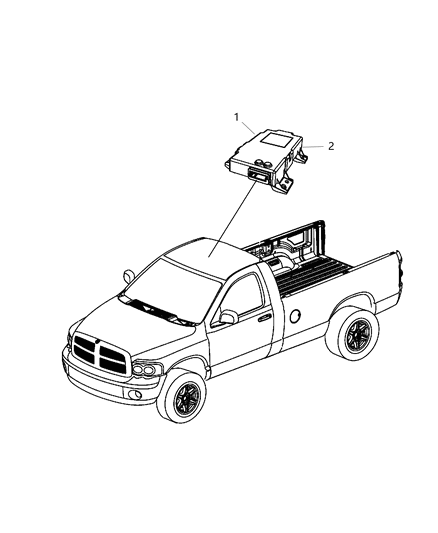 2016 Ram 3500 Modules, Overhead Diagram