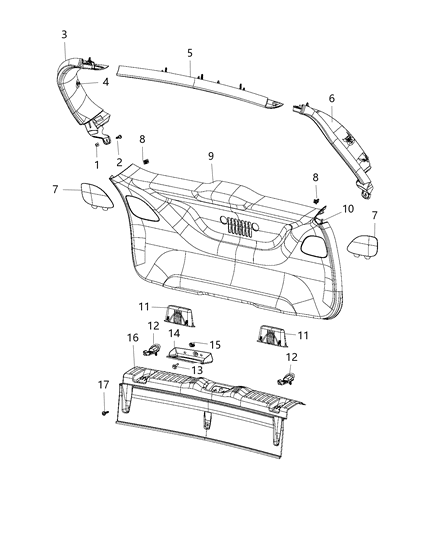2018 Jeep Compass FASTENER Diagram for 68395011AA