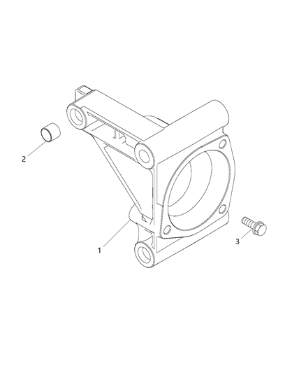 2015 Jeep Renegade Front Axle Shaft Support Diagram 1