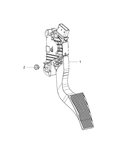 2021 Dodge Durango Accelerator Pedal And Related Parts Diagram