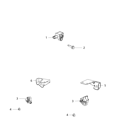 2020 Jeep Wrangler Sensors - Body Diagram 3