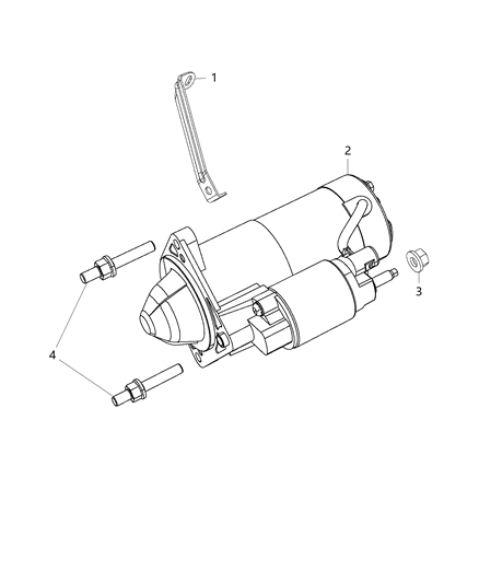 2016 Dodge Journey Starter & Related Parts Diagram 2