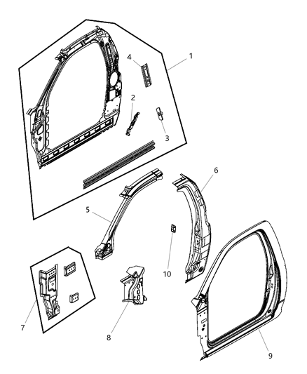 2020 Ram 3500 Front Aperture Panel Diagram 2