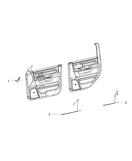 2019 Ram 3500 Lamps, Interior Diagram 1