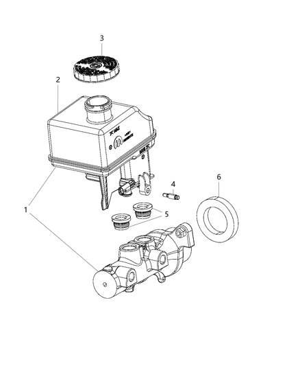 2019 Ram 3500 Brake Master Cylinder Diagram 2