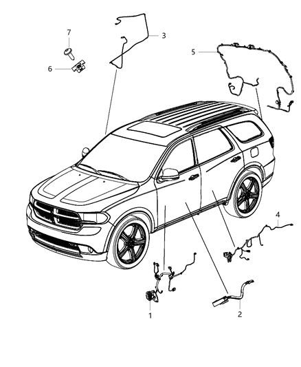 2018 Dodge Durango Wiring-Jumper Diagram for 68270829AB